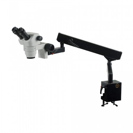 3078 Binocular Zoom Stereo Microscope on Flex Arm Stand